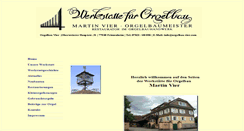 Desktop Screenshot of orgelbau-vier.com
